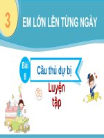 Bài giảng môn Tiếng Việt lớp 2 sách Kết nối tri thức năm học 2021-2022 - Bài 8: Luyện từ và câu Mở rộng vốn từ về hoạt động thể thao, vui chơi. Câu nêu hoạt động ​(Trường Tiểu học