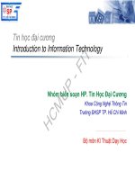 Bài giảng Tin học đại cương: Chương 4.1 - Trường ĐH Sư phạm TP. Hồ Chí Minh