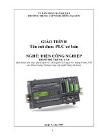 Giáo trình PLC cơ bản (Nghề: Điện công nghiệp - Trung cấp): Phần 1 - Trường TC nghề Đông Sài Gòn