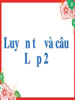 Bài giảng môn Tiếng Việt lớp 2 năm học 2020-2021 - Tuần 2: Luyện từ và câu Mở rộng vốn từ: Từ ngữ về học tập. Dấu chấm hỏi (Trường Tiểu học Thạch Bàn B)