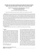 Nghiên cứu áp dụng phương pháp khảo sát Delphi trong đánh giá mức độ quản lý tổng hợp tài nguyên nước