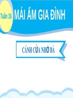 Bài giảng môn Tiếng Việt lớp 2 sách Kết nối tri thức năm học 2021-2022 - Bài 29: Tập đọc Cánh cửa nhớ bà (Trường Tiểu học Thạch Bàn B)