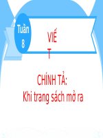 Bài giảng môn Tiếng Việt lớp 2 sách Kết nối tri thức năm học 2021-2022 - Bài 16: Chính tả Khi trang sách mở ra (Trường Tiểu học Thạch Bàn B)
