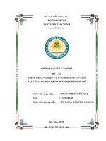 Triển khai nghiệp vụ bảo hiểm xe cơ giới tại công ty bảo hiểm bưu điện PTI thủ đô luận văn tốt nghiệp  chuyên ngành tài chính bảo hiểm 