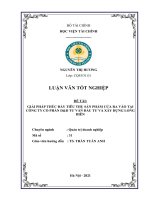 Tiêu thụ sản phẩm và giải pháp thúc đẩy tiêu thụ sản phẩm cho công ty cổ phần dd tư vấn đầu tư và xây dựng long biên luận văn tốt nghiệp  chuyên ngành quản trị doanh nghiệp 