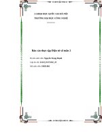 Thực tập Điện tử số  Tuần 2