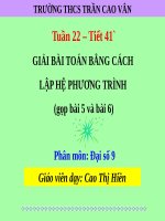 Toán học 9 chương IV §8 giải bài toán bằng cách lập phương trình (5) 