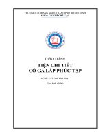 Giáo trình Tiện chi tiết có gá lắp phức tạp (Nghề Cắt gọt kim loại)  Trường CĐ Nghề TP. HCM