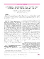 Cơ sở khoa học phương pháp đo ảnh chụp từ thiết bị bay không người lái UAV