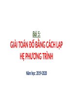 Toán học 9 chương IV §8 giải bài toán bằng cách lập phương trình (4) 