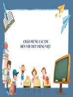 PP bài giảng tiếng việt lớp 1 bài 5 ôn tập   chủ đề 15 sinh nhật 