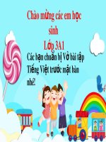 Bài giảng môn Tiếng Việt lớp 3 năm học 2021-2022 - Tuần 2: Luyện từ và câu Từ ngữ về Thiếu nhi. Ôn tập câu: Ai là gì? (Trường Tiểu học Thạch Bàn B)