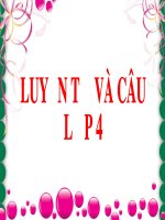Bài giảng môn Tiếng Việt lớp 4 năm học 2020-2021 - Tuần 8: Luyện từ và câu Dấu ngoặc kép (Trường Tiểu học Thạch Bàn B)
