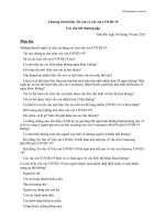 Chương trình tiêm vắc xin và vắc xin covid 19