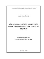 Xây dựng đội ngũ cán bộ chủ chốt thành phố Vĩnh Long, tỉnh Vĩnh Long hiện nay.doc
