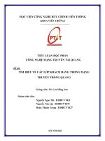 tìm hiểu về các lớp khách hàng trong mạng truyền thông quang