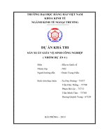 Dự án sản xuất giấy vệ sinh công nghiệp