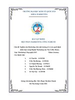 Chủ đề nghiên cứu marketing trên môi trường số và các quyết định chiến lược trong digital marketing của the coffee house 