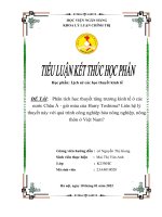 Lịch sử các học thuyết kinh tế  ĐỀ TÀI: Phân tích học thuyết tăng trưởng kinh tế ở các nước Châu Á  gió mùa của Harry Toshima? Liên hệ lý thuyết này với quá trình công nghiệp hóa nông nghiệp, nông  thôn ở Việt Nam?