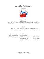 ĐẠI CƯƠNG TRUYỀN THÔNG ĐẠI CHÚNG  Đề bài:  Trình bày lý thuyết về Hiệu ứng cánh bướm của Edward Lorenz