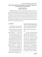 CHẤT LƯỢNG DỊCH VỤ, SỰ THỎA MÃN, VÀ LÒNG TRUNG THÀNH CỦA KHÁCH HÀNG SIÊU THỊ TẠI TPHCM