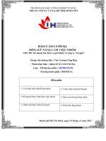 KỸ NĂNG LÀM VIỆC NHÓM CHỦ ĐỀ: Kế hoạch tìm hiểu và giới thiệu về công ty “Google”.