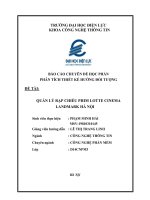 Báo cáo chuyên đề học phần phân tích thiết kế hướng đối tượng quản lý rạp chiếu phim lotte cinema landmark hà nội 