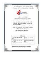 KỸ NĂNG LÀM VIỆC NHÓM  CHỦ ĐỀ: CẨM NANG THÍCH NGHI TỐT VỚI MÔI TRƯỜNG ĐẠI HỌC DÀNH CHO TÂN SINH VIÊN