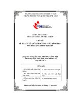 KỸ NĂNG LÀM VIỆC NHÓM  CHỦ ĐỀ:  KẾ HOẠCH VỀ “SỨC KHOẺ TỐT  VÓC DÁNG ĐẸP”  VỚI BÀI TẬP CARDIO TẠI NHÀ