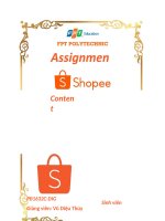 Lựa chọn chủ đề và định hướng content marketing chương trình khuyến mại shopee tháng 5 