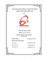 BÁO CÁO BÀI TẬP LỚN MÔN: AN TOÀN MẠNG ĐỀ TÀI: Tìm hiểu về công cụ Wfuzz