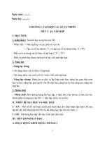 Giáo án toán 6 sách kết nối tri thức với cuộc sống (kì 1, chất lượng)