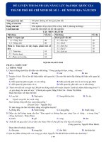 Đề luyện thi đánh giá năng lực ĐHQG TP HCM số 1