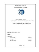 BÁO cáo bài tập lớn KIỂM THỬ và đảm bảo CHẤT LƯỢNG PHẦN mềm CÔNG cụ KIỂM THỬ KATALON STUDIO