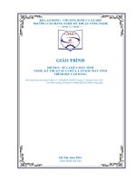 Giáo trình Sửa chữa máy tính (Nghề Kỹ thuật sửa chữa, lắp ráp máy tính - Cao đẳng)