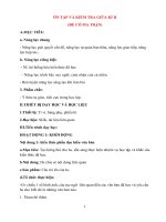 Giáo án ôn tập và kiểm tra giữa kì 2 ngữ văn 6 sách kết nối tri thức với cuộc sống 