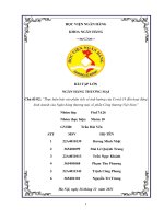 NGÂN HÀNG THƯƠNG MẠI  Chủ đề 02: “Thực hiện báo cáo phân tích về ảnh hưởng của Covid19 đến hoạt động kinh doanh của Ngân hàng thương mại cổ phần Công thương Việt Nam”