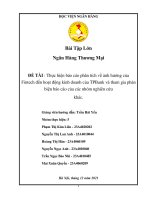 Ngân Hàng Thương Mại  ĐỀ TÀI : Thực hiện báo cáo phân tích về ảnh hưởng của Fintech đến hoạt động kinh doanh của TPBank