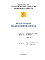 Báo cáo bài tập lớn PHÂN TÍCH THIẾT kế hệ THỐNG 
