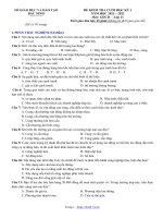 Đề thi học kì 1 môn GDCD lớp 11 năm 2021-2022 có đáp án - Sở GD&ĐT Bắc Ninh