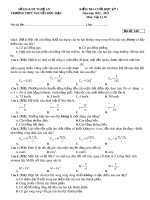 Đề thi học kì 1 môn Vật lí lớp 10 năm 2021-2022 có đáp án - Trường THPT Nguyễn Đức Mậu, Nghệ An
