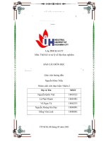 BÁO cáo môn học tên đề tài PHÂN TÍCH hồi QUY mô HÌNH NHIỀUBIẾN 