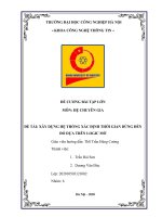 Báo cáo môn Hệ chuyên gia: ĐỀ TÀI: XÂY DỰNG HỆ THỐNG XÁC ĐỊNH THỜI GIAN DỪNG ĐÈN ĐỎ DỰA TRÊN LOGIC MỜ