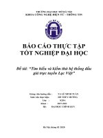 BÁO cáo THỰC tập tốt NGHIỆP  đề tài tìm hiểu và kiếm thử hệ thống đấu giá trực tuyến lạc việt