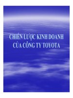 chiến lược kinh doanh của toyota