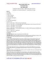 THIẾT BỊ GÂY MÊ VÀ HÔ HẤP - TÍNH TƯƠNG THÍCH VỚI OXY Anaesthetic and respiratory equipment - Compatibility with oxygen