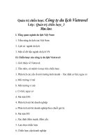 Chiến lược kinh doanh của công ty du lịch vietravel