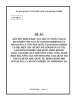 ĐẦU TƯ NƯỚC NGOÀI MUA PHẦN VỐN TẠI CÁC DOANH NGHIỆP DO ỦY BAN QUẢN LÝ VỐN NHÀ NƯỚC TẠI DOANH NGHIỆP LÀ ĐẠI DIỆN CHỦ SỞ HỮU