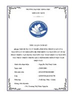 Tiểu luận cuối kì môn triết học