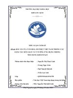 Tiểu luận cuối kì môn văn học Việt Nam ứng dụng trong Du lịch